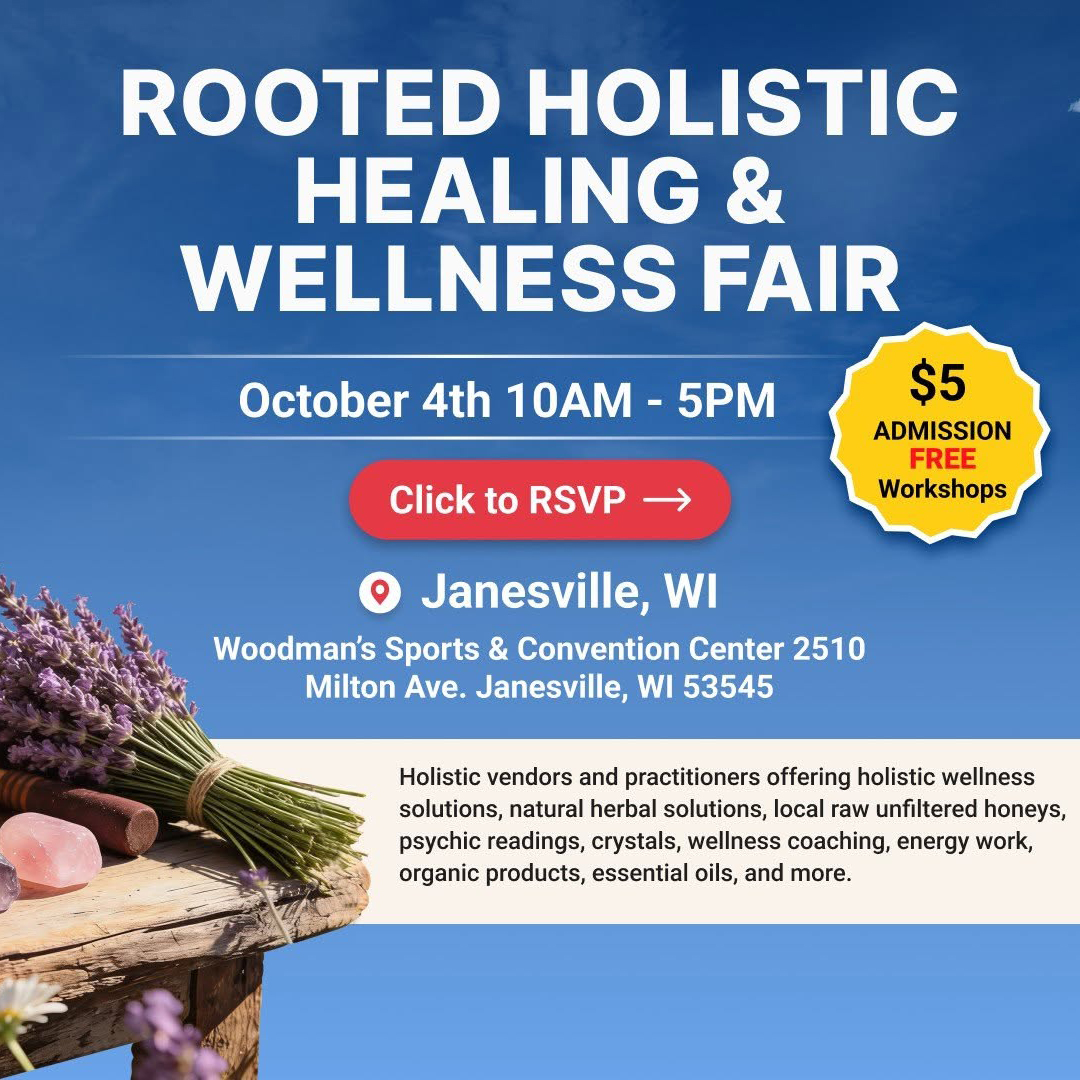 Rooted Holistic Healing & Wellness Fair at the Woodman's Center
